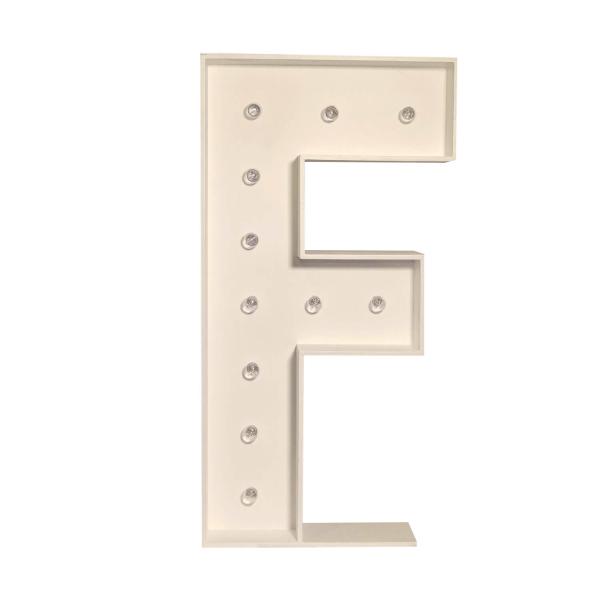 Marquee Letter F