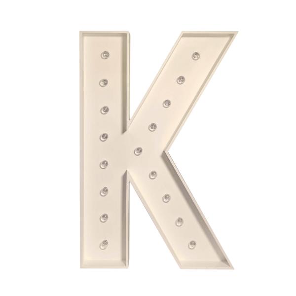 Marquee Letter K