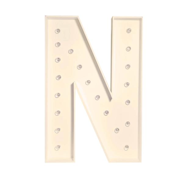 Marquee Letter N