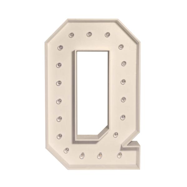 Marquee Letter Q