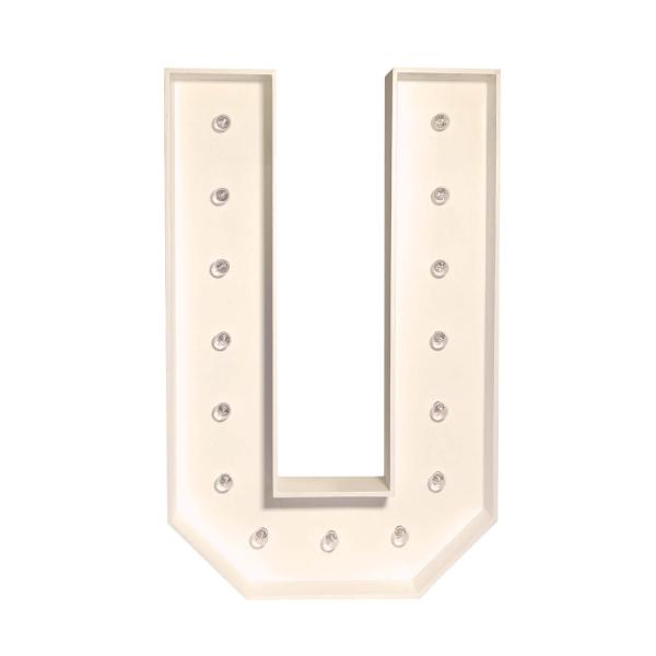 Marquee Letter U