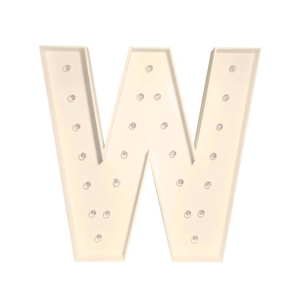 Marquee Letter W